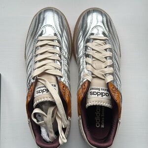 Adidas x Wales Bonner Samba Millennium croc-effect and metallic leather sneakers